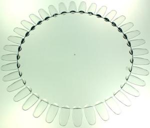 Wzornik słoneczko przeźroczysty duży, 36 pazurków