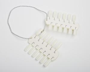 Wzornik prostokątny dwustronny mleczny, 24 pazurki