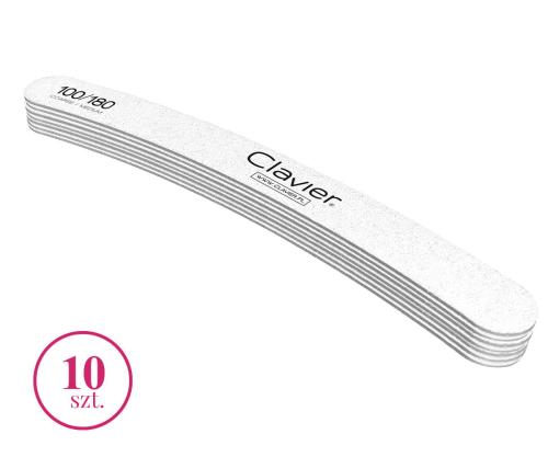 PILNIKI-10-100-180-KOLKO.jpg  Pilnik do paznokci, manicure łódka  10 SZT. gradacja 100/180