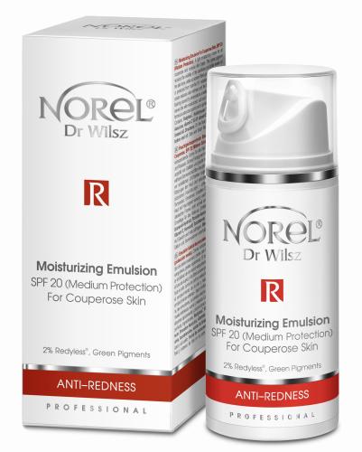 PK 191 Anti-Redness Emulsion.jpg  Norel  Anti-Redness Emulsja nawilżająca dla cery naczynkowej SPF 20, 100 ml 