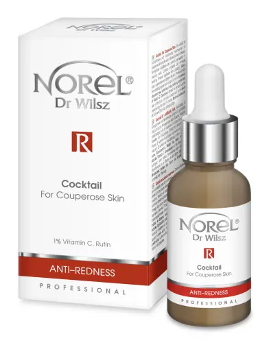 PA 377 Anti-Redness Koktajl naczynka.jpg  NOREL Anti-Redness Koktajl dla cer naczyniowych z witaminą C i rutyną 30 ml