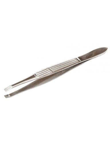 2105.jpg  Pęseta prosta, chrom, dł. 9 cm