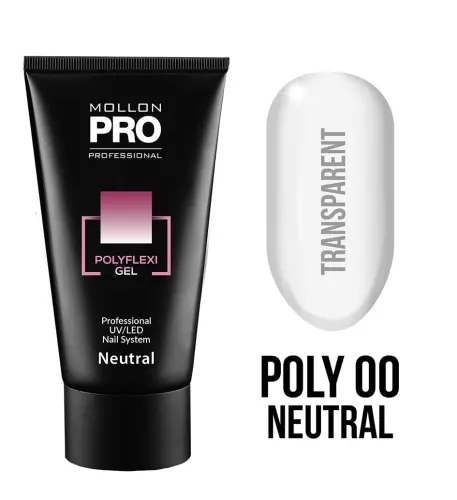 mollon_pro_polyflexi_00.jpg  MOLLON PRO PolyFlexy Gel 00 NEUTRAL / transparentny 60 ml