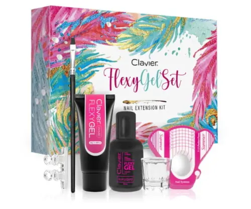 flexy-gel-set-300x250@2x.jpg  Clavier Akrylożel Flexy Gel Set Zestaw do Przedłużania - PINK, RÓŻOWY
