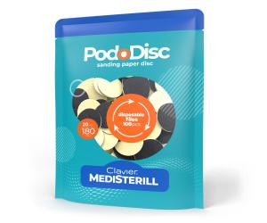 Clavier Nakładki 100 szt. Ścierne Tarcze wymienne PodoDisc do Pedicure gradacja 20mm, 180 grit 