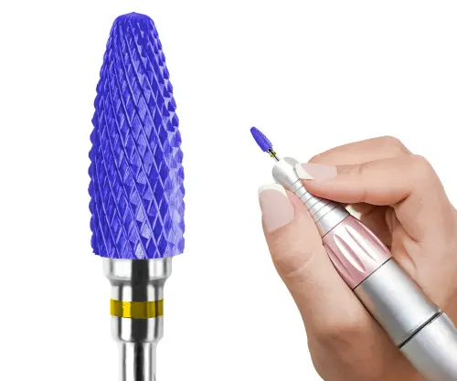 Frez ceramiczny do zdejmowania  hybrydy.jpg  Frez Ceramiczny Stożek Delikatny granatowy/Tirch Cylinder (XF)