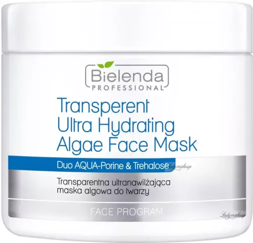 113660_800x800wp_Bielenda_Professional_-_Transparent_Ultra_Hydrating_Algae_Face_Mask_-.jpg.webp  Bielenda Professional - Transparent Ultra Hydrating Algae Face Mask - Transparentna ultranawilżająca maska algowa do twarzy - 190 g