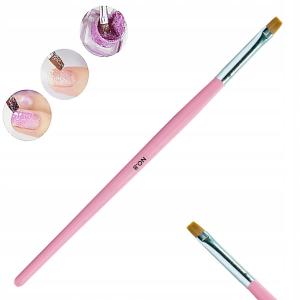 Pędzelek do żelu pink kwadratowy prosty #8