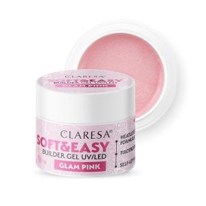 Claresa Żel budujący SOFT&EASY builder gel GLAM PINK 45g 