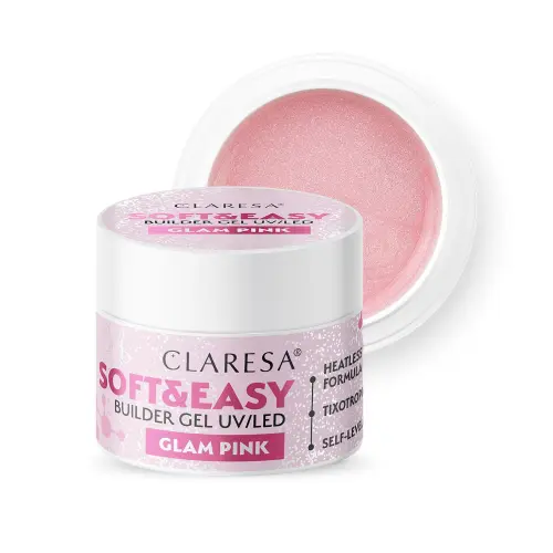 Claresa-Zel-budujacy-SOFTEASY-builder-gel-glam-pink-45g.jpg  Claresa Żel budujący SOFT&EASY builder gel GLAM PINK 45g 