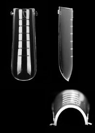 Szablon plastikowy do akrylożelu RUSSIAN z podziałką 120 szt.