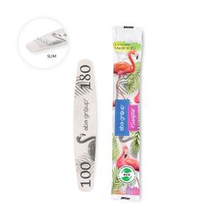 Aba Group BEZPIECZNY PAKIET Pilnik do paznokci ELIPSA 100/180 SLIM - FLAMING
