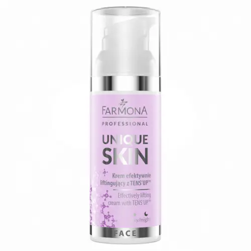 unique-skin-krem-liftingujacy.png  Farmona UNIQUE SKIN Krem efektywnie liftingujący z TensUp 50ml