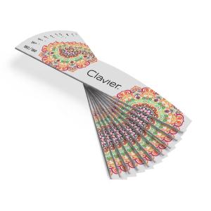 Clavier Pilnik do paznokci, Łódka, Mandala- 180/180, szary 10szt.