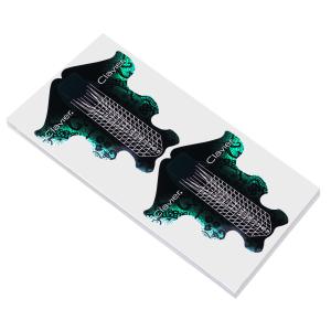 Clavier Szablony do przedłużania paznokci Clavier 100 szt. -Zielone