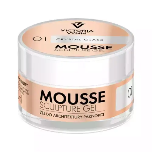 żel -mousse-clear-victoria-vynn-50ml.webp  Victoria Vynn Mus-Żel budujący 01 Crystal Glass  Mousse Sculpture Gel 50 ml 