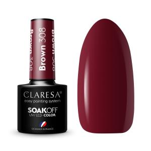 CLARESA LAKIER HYBRYDOWY BROWN 308  - 5g