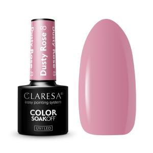 CLARESA LAKIER HYBRYDOWY DUSTY ROSE 8 - 5g