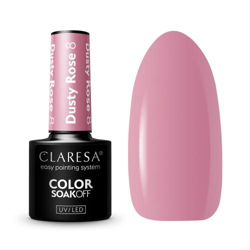 dustyrose 8.jpg  CLARESA LAKIER HYBRYDOWY DUSTY ROSE 8 - 5g