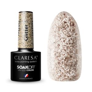 CLARESA LAKIER HYBRYDOWY GLITTER 3 - 5 g
