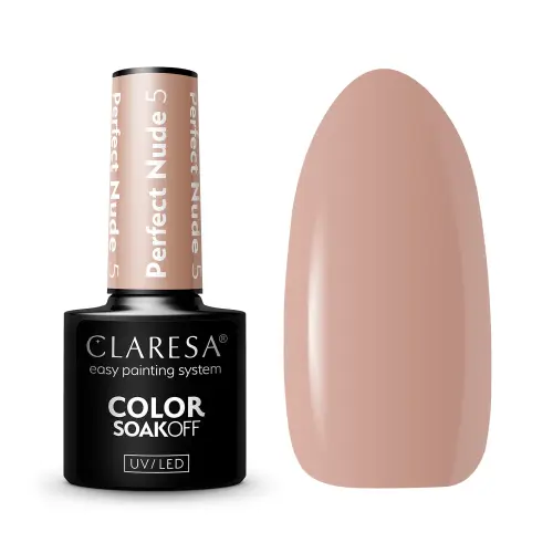 PERFECT NUDE 5.jpg  CLARESA LAKIER HYBRYDOWY PERFECT NUDE 5 - 5g