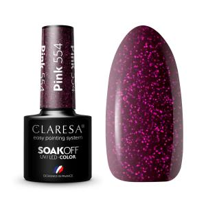 CLARESA LAKIER HYBRYDOWY Pink 554 - 5g 