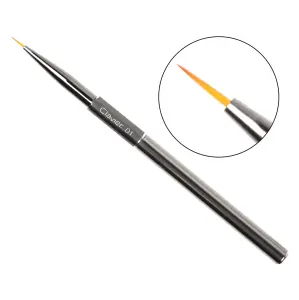 Clavier Pędzelek do zdobienia paznokci cienki precyzyjny (7mm) nr 01