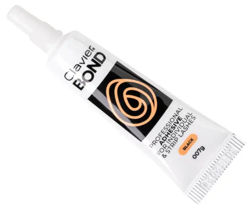 klej-czarny-skos-tubka.jpg-1.webp  Clavier Klej do kępek rzęs/rzęs na pasku Bond (czarny) 