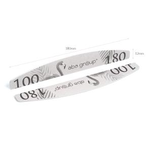 Aba Group Pilnik do paznokci PÓŁKSIĘŻYC 100/180 SLIM - seria FLAMING, 1 szt. 