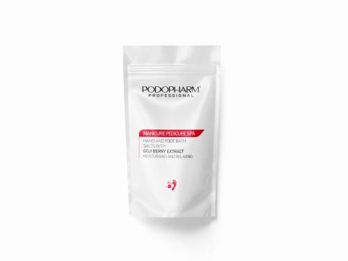 Manicure Pedicure SPA Sól z goji.jpg  PODOPHARM Sól do kąpieli dłoni i stóp z ekstraktem z goji 1600 g