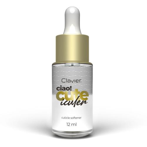 Oliwka-do-skorek-CIAO-CUTE-ICLE-cuticle-softener-glowne.jpg  Clavier CIAO!CUTE ICULER Zmiękczacz do skórek, paznokci z pipetką , 12ml
