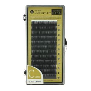 SECRET LASHES rzęsy Mink Czarne - 12 pasków, profil C, grubość 0,15 mm, długość 8 mm 