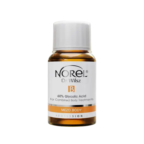 MEZO BODY KWAS GLIKOLOWY 60_.png  NOREL Mezo Body - 60% Kwas glikolowy pH 1,3 do zabiegów skojarzonych na ciało 50 ml