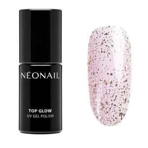 Neo Nail 12247-7 Top hybrydowy Top Glow Gold Flakes 7,2 ml