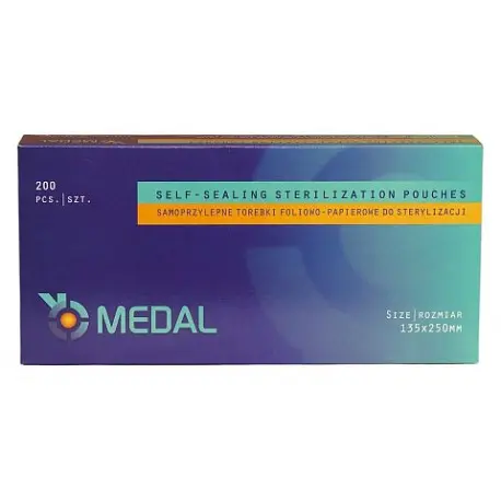   Torebki do sterylizacji 200 szt. wymiar 13,5 cm x 25 cm