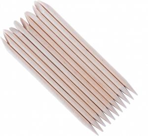 Patyczki drewniane do manicure 25 szt. zaokrąglone