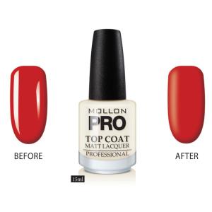 MOLLON PRO Top coat mat top nawierzchniowy matujący 15 ml