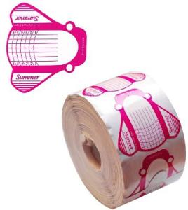 Szablony do przedłużania paznokci, różowe 25 szt.