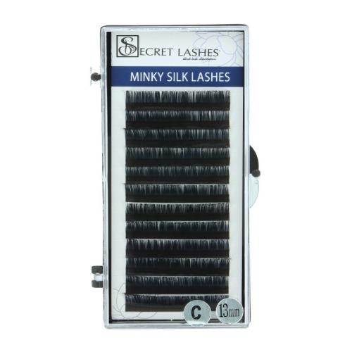   SECRET LASHES rzęsy 0,03 Mink, skręt D, długość 9 mm