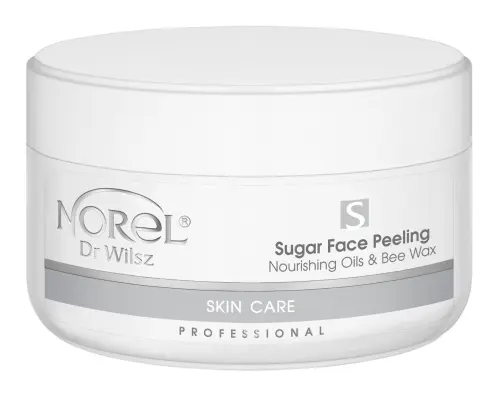PP 004_Skin Care_Sugar Face Peeling Nourishing Oils&amp;Bee Wax.jpg  NOREL SKIN CARE Peeling cukrowy do twarzy 200 ml
