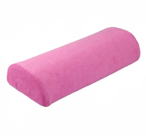 poduszka walek frotte semilacE.jpg  Pokrowiec frotte na wałek do manicure ciemnoróżowy