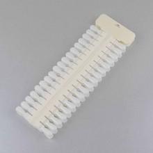 Wzornik prostokątny dwustronny mleczny z wymiennymi pazurkami, 72 pazurki