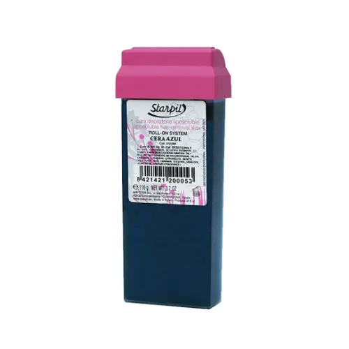 maystar-starpil-wosk-azulenowy-z-aplikatorem-roll-on-wklad-110-g.jpg  STARPIL Wosk azulenowy w rolce 110 g