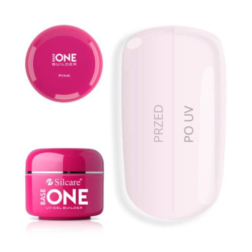 large_Base-One-BUILDER-UV-GEL-PINK.jpg  Silcare Base One Żel UV Pink - 15 g 