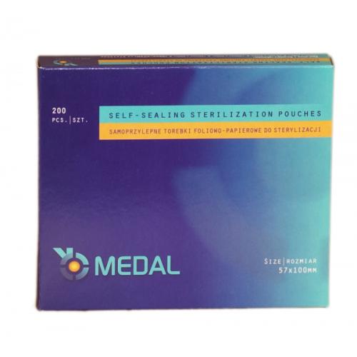   Torebki do sterylizacji 200 szt. wymiar 5,7 cm x 10 cm