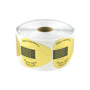 Szablony do przedłużania paznokci, złote 500 szt.