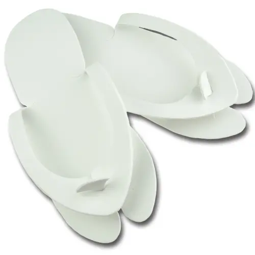 klapki japonki.jpg  Klapki japonki białe z pianki sieciowanej 1 para 