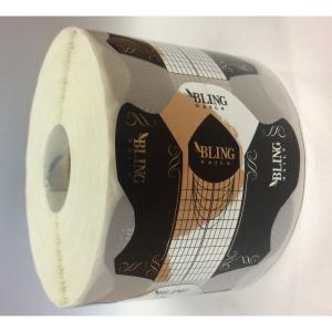 Szablony do przedłużania paznokci, czarne 500 szt.